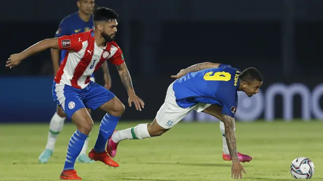 FOTO: Brasil masih Sempurna usai Taklukkan Paraguay 2-0 dalam Laga Kualifikasi Piala Dunia 2022