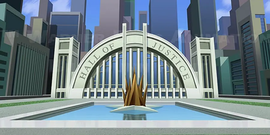 Markas Justice League, Hall of Justice. (CBR)