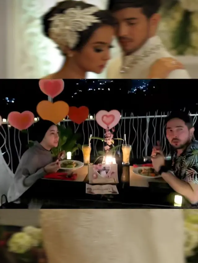 Donny Michael dan Aryani Fitriana Rayakan Hari Jadi Pernikahan Sambil Suap-suapan