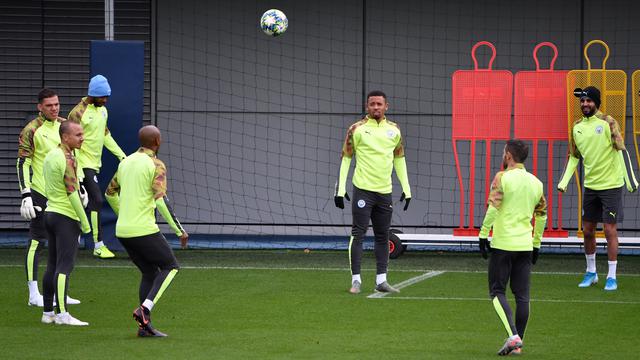 Latihan Pemain Manchester City dan Atalanta Sebelum Duel