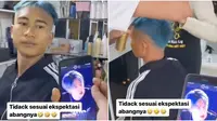 Kekecewaaan pria usai hasil cukur rambutnya enggak sesuai ekspektasi (Sumber: Twitter/bagihumor)