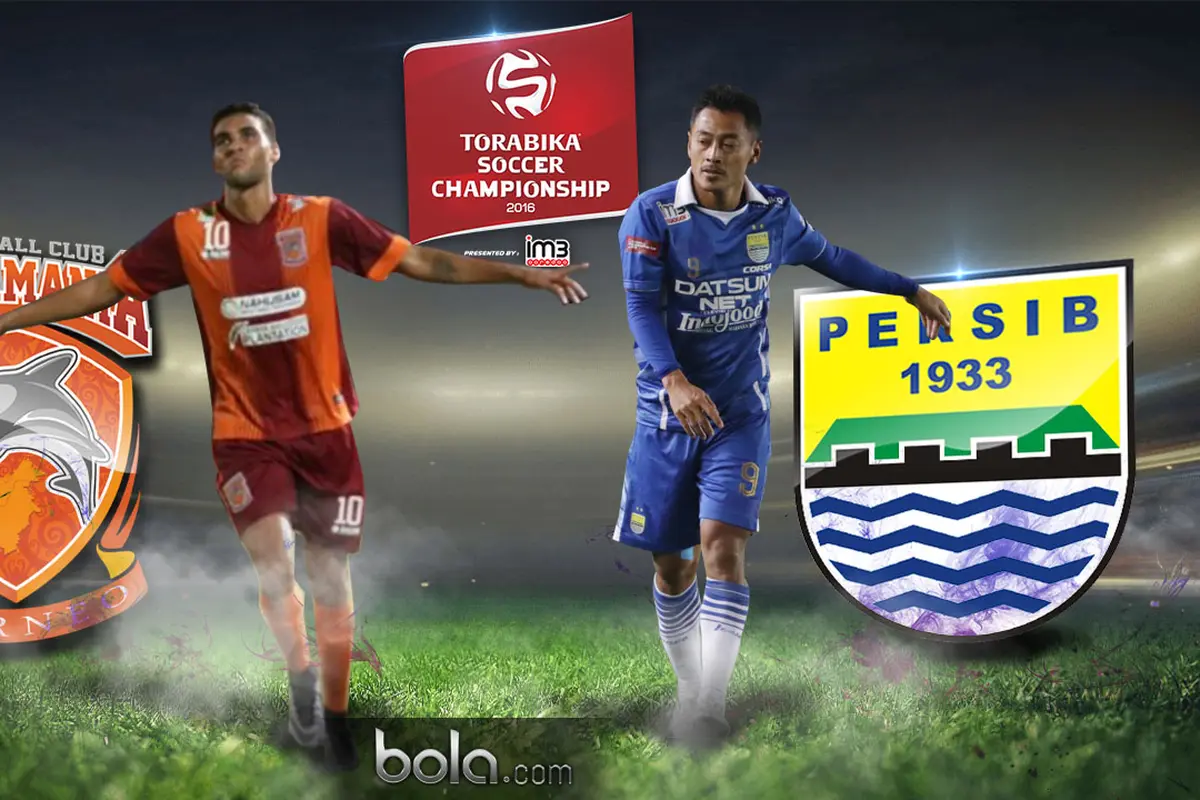 Pusamania Borneo FC vs Persib Bandung, Edilson Tavares dan Samsul Arif (bola.com/Rudi Riana)