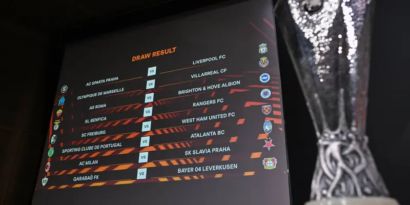 Hasil Pengundian Babak 16 Besar Liga Europa 2023/2024