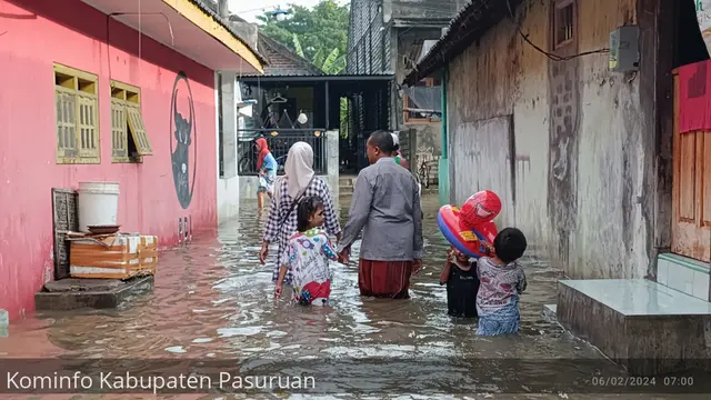Ribuan rumah di Pasuruan terendam banjir. (Istimewa)