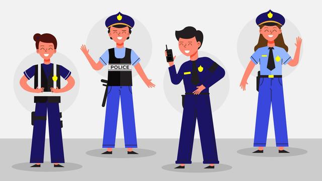 Ilustrasi polisi