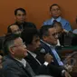 Sidang lanjutan praperadilan BG kembali digelar di PN Jakarta Selatan, Rabu (11/2/2015). Empat saksi ahli dihadirkan, Prof I Gede Panca Astawa, Prof Romli Atmasasmita, DR Margarito, dan Dr Chairul Huda (kiri ke kanan). (Liputan6.com/Helmi Fithriansyah)