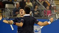 Novak Djokovic/Djordje Djokovic (AFP Photo/Goh Chai Hin)