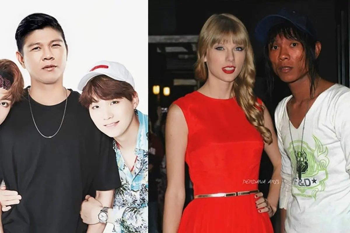 6 Editan Foto Andika Kangen Band Bareng Artis Dunia Ini Kocak