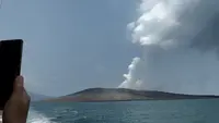 Anak Krakatau Mendadak Tenang Usai Teror Abu