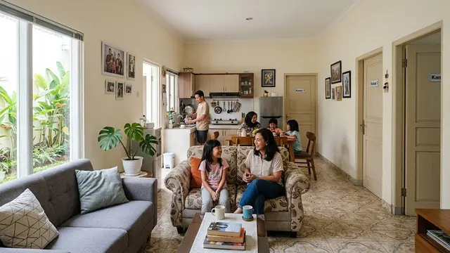 9 Desain Rumah 3 Kamar dengan Ruang Keluarga Menyatu, Bikin Hunian Terasa Lega