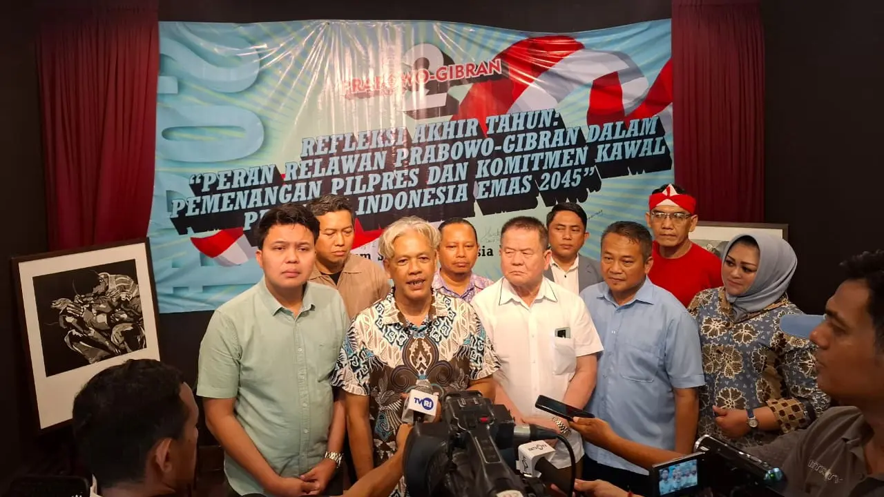 Forum Segmen Indonesia menggelar acara refleksi akhir tahun 2024 dengan tema "Peran Relawan Prabowo-Gibran dalam Pemenangan Pilpres dan Komitmen Pengawalan Program Indonesia Emas 2045" di Tebet, Jakarta Selatan, Senin (30/12) (Istimewa)