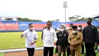 Presiden Jokowi bersama Ketua PSSI, Mochamad Iriawan. (PSSI).
