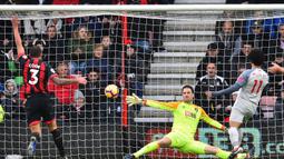 AFC Bournemouth. Mohamed salah mampu mencetak 8 gol dan 1 assist ke gawang AFC Bournemouth dari total 6 laga di semua ajang kompetisi. Dari 6 laga tersebut, Mohamed salah menyapu bersih 6 kemenangan untuk Liverpool. (AFP/Glyn Kirk)