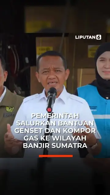 Pemerintah Salurkan Bantuan Genset dan Kompor Gas ke Wilayah Banjir Sumatra