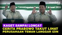 Prabowo Kaget sampai Loncat di Podium, Ngaku Takut Lihat Nama Perusahaan Teman Langgar Izin