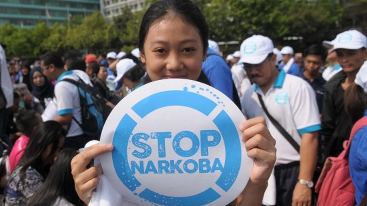 Kampanye anti narkoba, Budi Waseso bagi-bagi topi dan kaos di HI