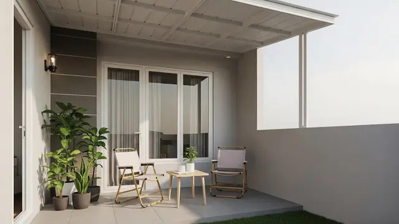 8 Inspirasi Desain Teras Rumah Minimalis Ukuran 3x5 dengan Kanopi, Estetik dan Fungsional