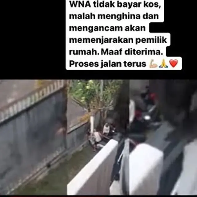 WNA di Bali Nunggak Uang Sewa Malah Ngamuk dan Marahi Pemilik Kos