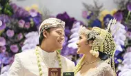 Gelar pernikahan, Mahalini dan Rizky Febian usung akad nikah adat Sunda. (Foto dok: Axioo/ bridestory)