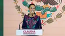 Claudia Sheinbaum diperkirakan akan terpilih sebagai presiden perempuan pertama Meksiko. (Gerardo Luna/AFP)