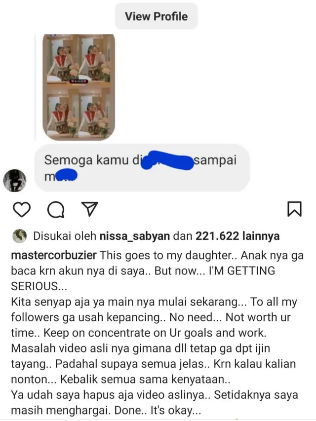 Unggahan Deddy Corbuzier. (Foto: Instagram @mastercorbuzier)