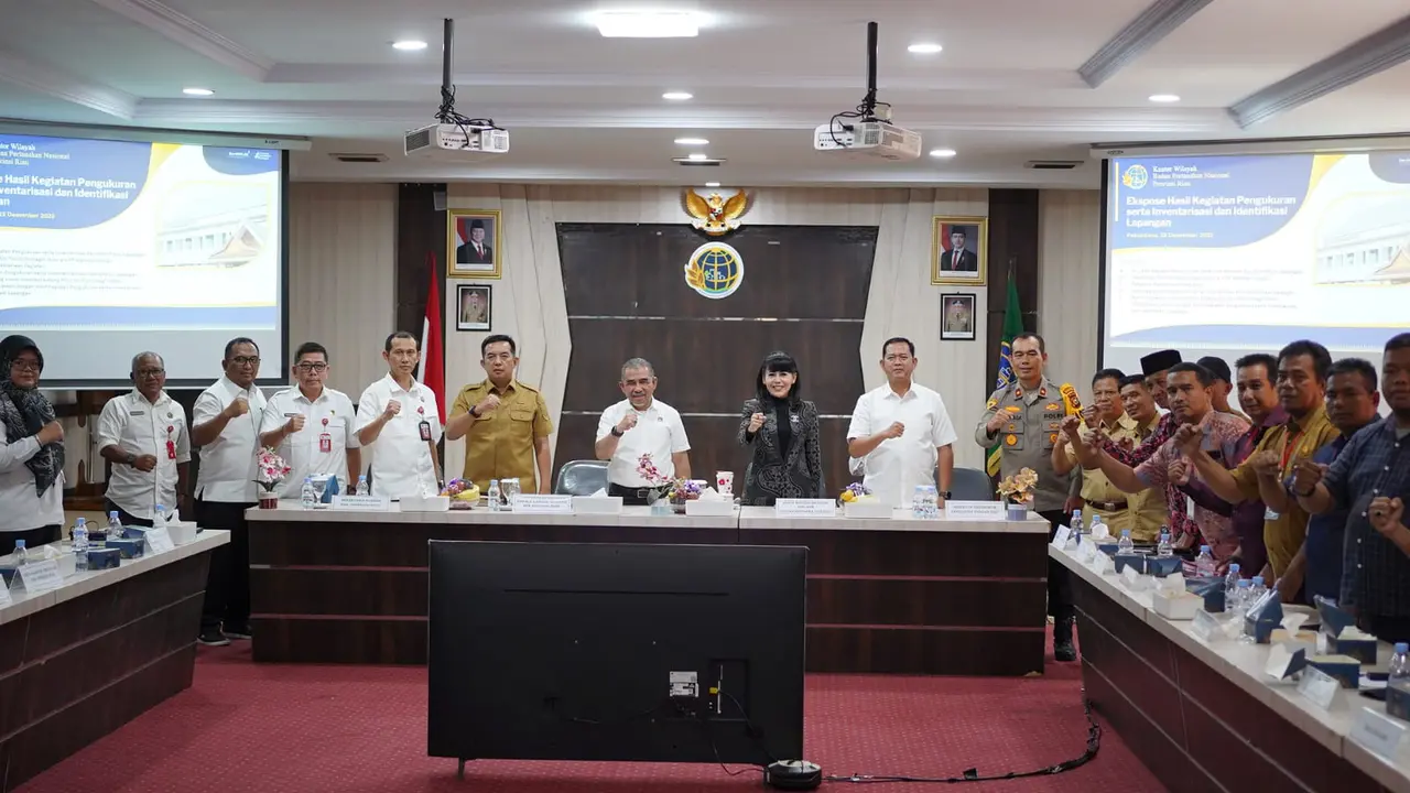 ementerian Agraria dan Tata Ruang/Badan Pertanahan Nasional (ATR/BPN) menggelar ekspose terkait surat permohonan hasil menang lelang di Kabupaten Indragiri Hulu (Inhu), Riau. (Istimewa)