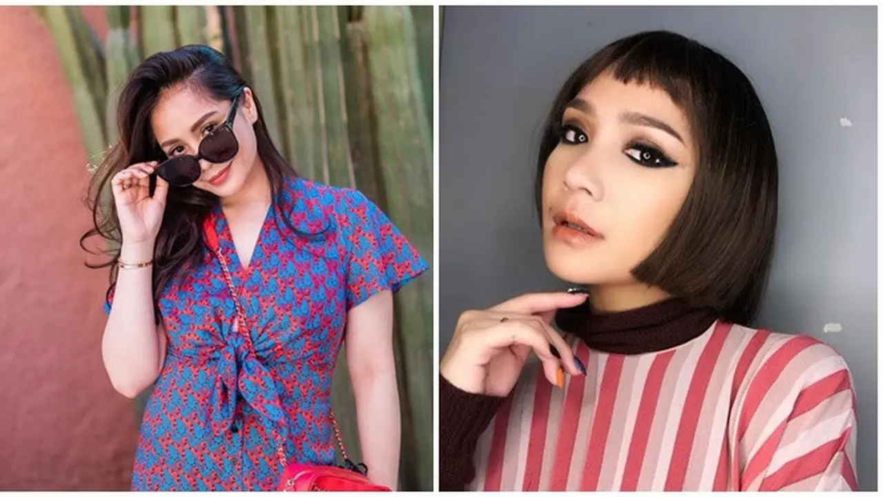 6 Potret Nagita Slavina Tampil Rambut Pendek, Bikin Pangling