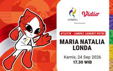 Asian Games 2026: Maria Natalia Londa Berlaga di Final Athletics Women’s Triple Jump Saksikan di Vidio