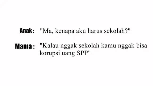Obrolan Kocak Emak-Emak Suruh Anaknya Sekolah, Alasannya Absurd Banget
