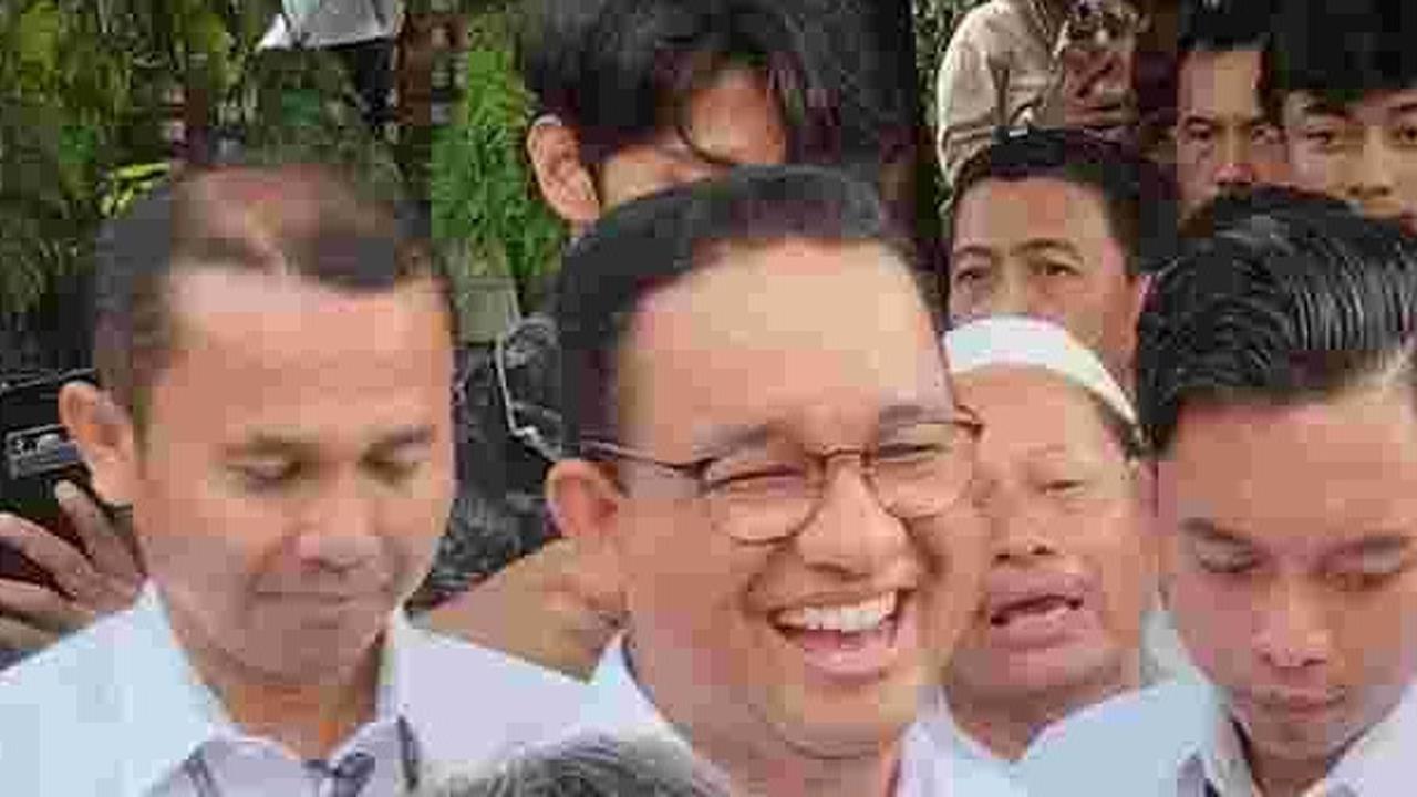 Jelang Debat Capres Terakhir, Ini Potret Senyum Lebar Anies Disemangati Tetangga Menuju JCC