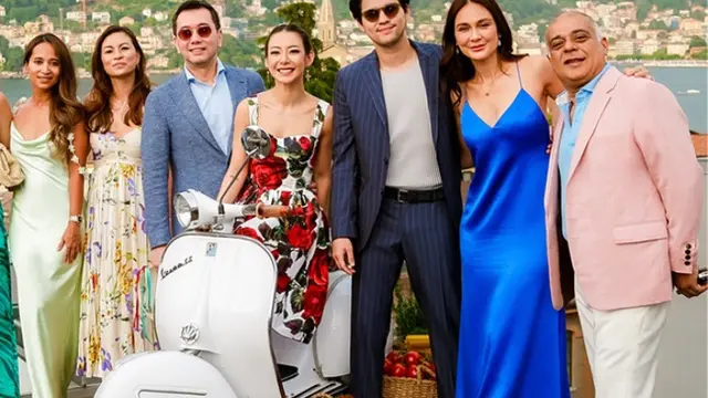 Luna Maya kondangan ke Italia Bersama Maxime Bouttier. [@lunamaya]