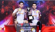 Ganda putra Indonesia, Leo Rolly Carnando/Daniel Marthin, berhasil meraih gelar juara Thailand Open 2026 setelah mengalahkan wakil India, Satwiksairaj Rankireddy/Chirag Shetty dengan skor  21-12, 25-23 di Bangkok, Minggu (17/5/2026). (PBSI)