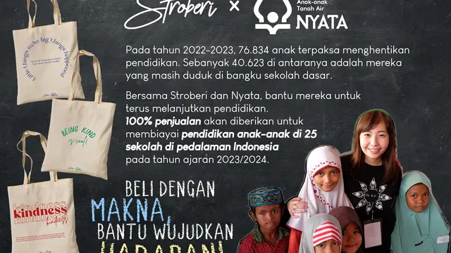 Mendukung Pendidikan di Pedalaman, Stroberi Accessories Gandeng NYATA Foundation