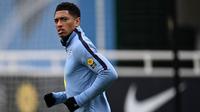Gelandang Timnas Inggris, Jude Bellingham, mengikuti sesi latihan di St George's Park di Burton-upon-Trent, Inggris tengah, pada 24 Maret 2025, menjelang pertandingan persahabatan internasional mereka melawan Uruguay dan Jepang. (Paul ELLIS/AFP)