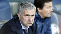 Jose Mourinho  disebut-sebut sebagai calon kuat pengganti Louis Van Gaal di MU.(AFP/Thomas Coex)