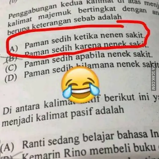 6 Tulisan Typo di Soal Ujian Siswa Ini Nyeleneh, Maknanya Jadi Berbeda