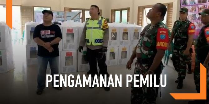VIDEO: Jelang Pencoblosan, TNI-Polri Patroli Perbatasan