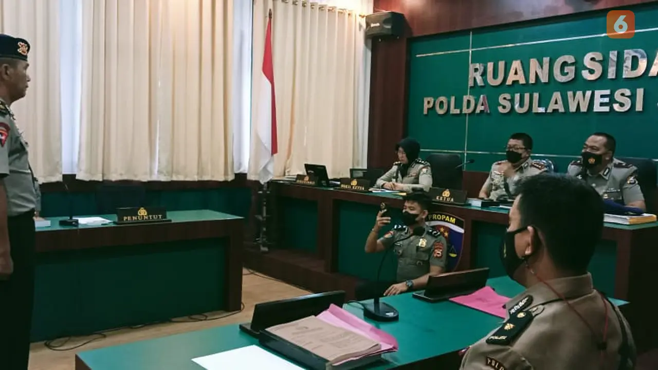 Sidah etik Eks Bendahara Brimob Polda Sulsel (Liputan6.com/Eka Hakim)