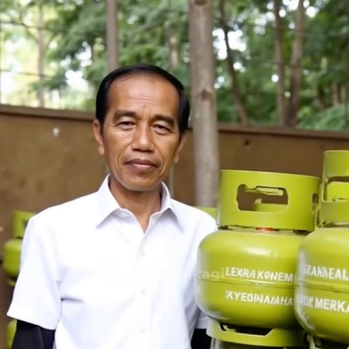 Ini Penampakan jika Para Mantan Presiden Indonesia Jadi Pedagang Gas 3Kg Versi AI