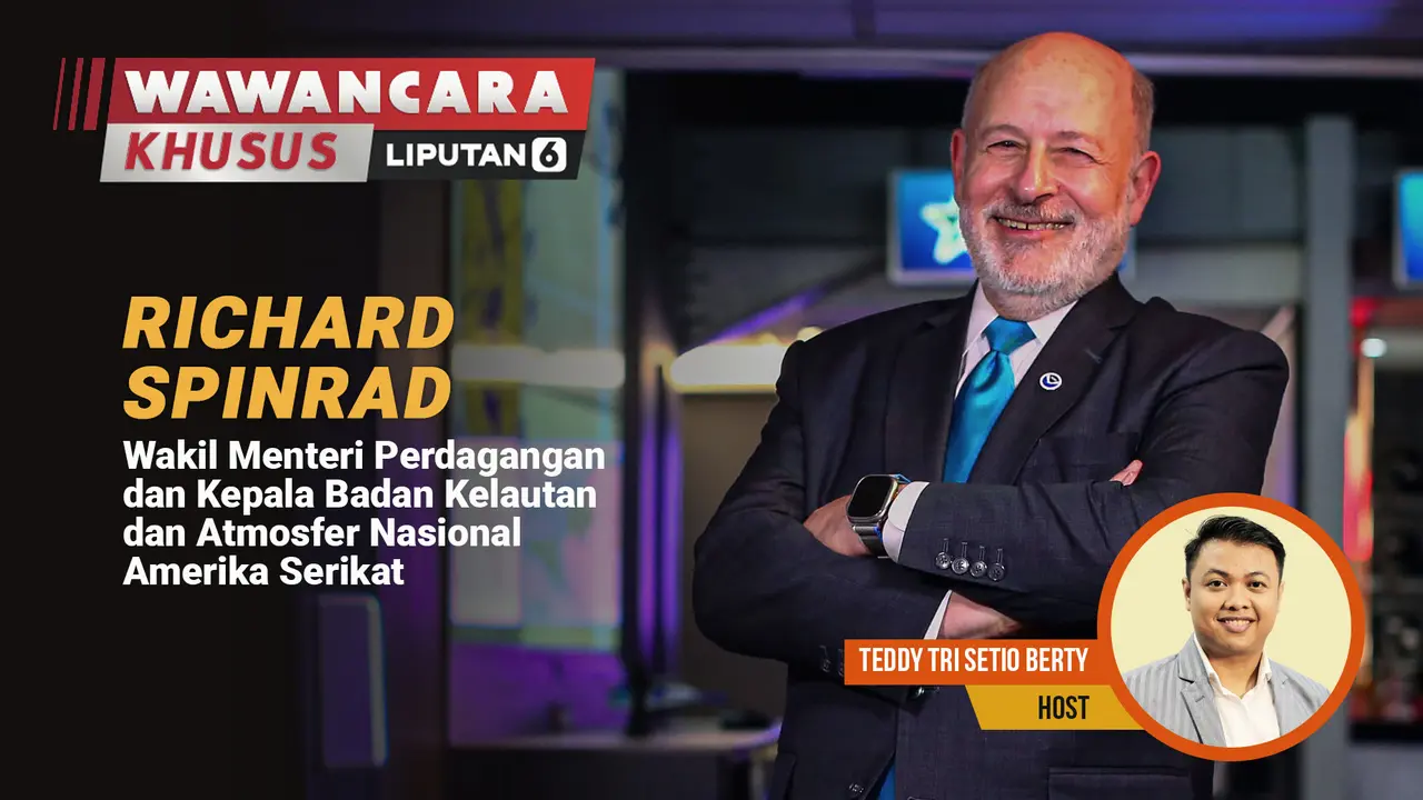 Wakil Menteri Perdagangan AS dan Kepala National Oceanic and Atmospheric Administration (NOAA), Richard Spinrad. (Liputan6.com/Abdillah)