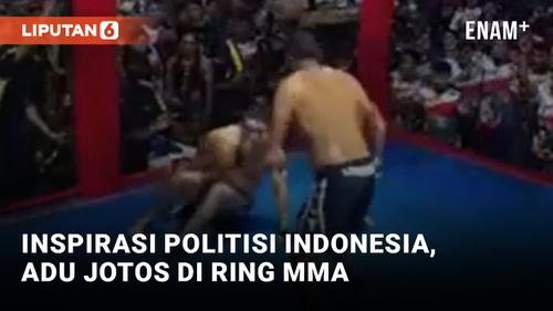 VIDEO: Berselisih, Dua Politisi Brasil Adu Jotos di Ring MMA