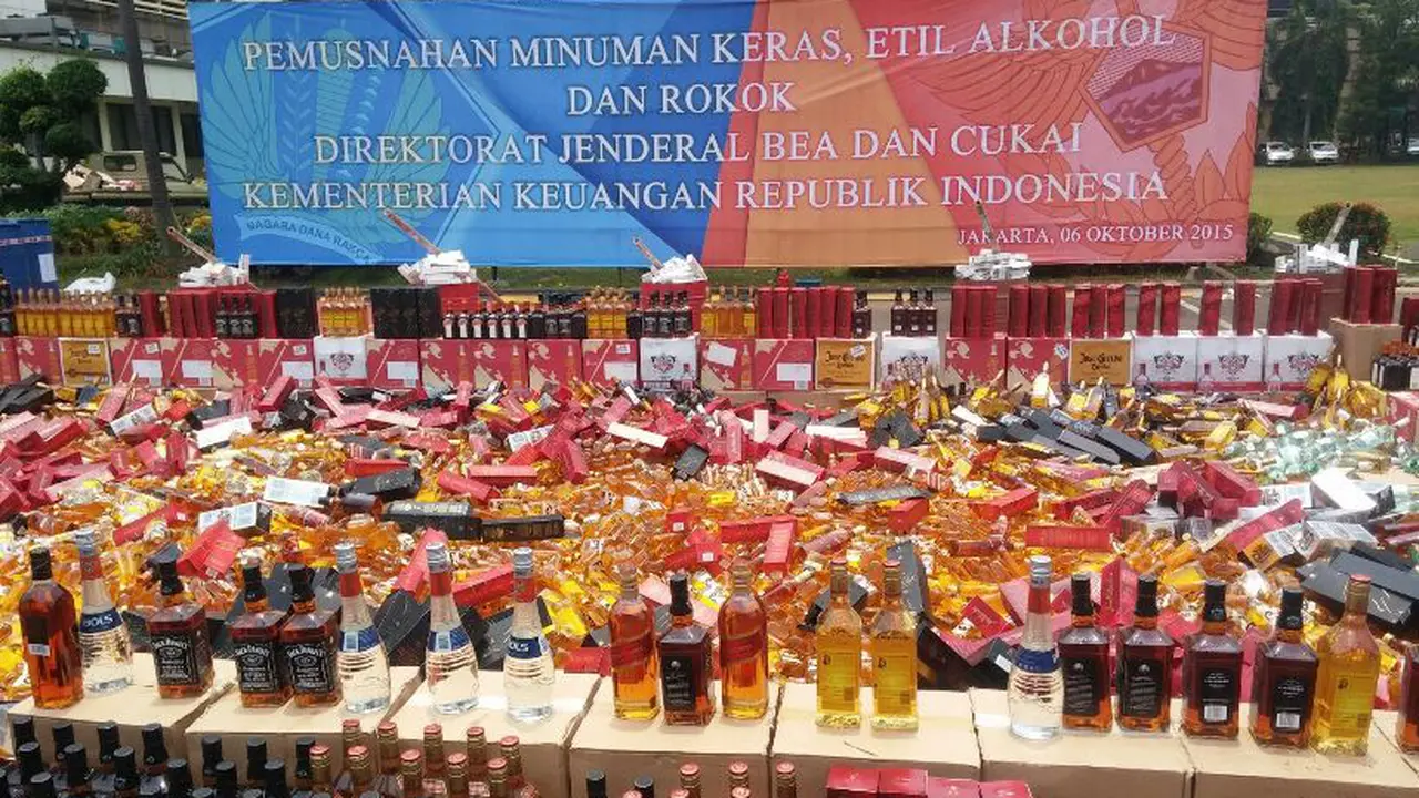 Pemusnahan Miras, Etil Alkohol Ditjen Bea dan Cukai (Deny Septian)