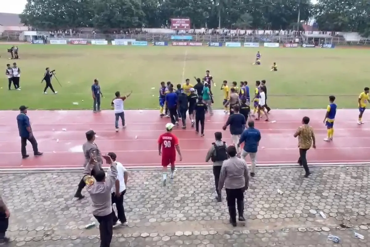 Final Liga 4 Lampung 2026 Ricuh