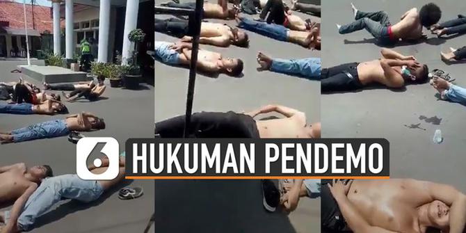 VIDEO: Viral Puluhan Orang Dijemur di Bawah Terik Matahari
