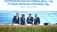Paparan publik Laporan Keuangan Triwulan I-2024 Bank Mandiri. (Foto: Istimewa)
