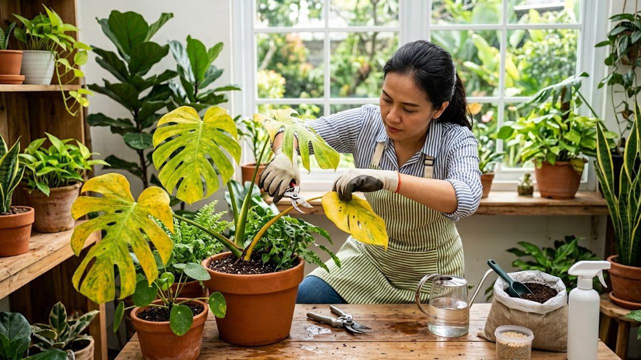 Trik Menyelamatkan Tanaman Hias yang Daunnya Mulai Menguning agar Kembali Hijau dan Segar