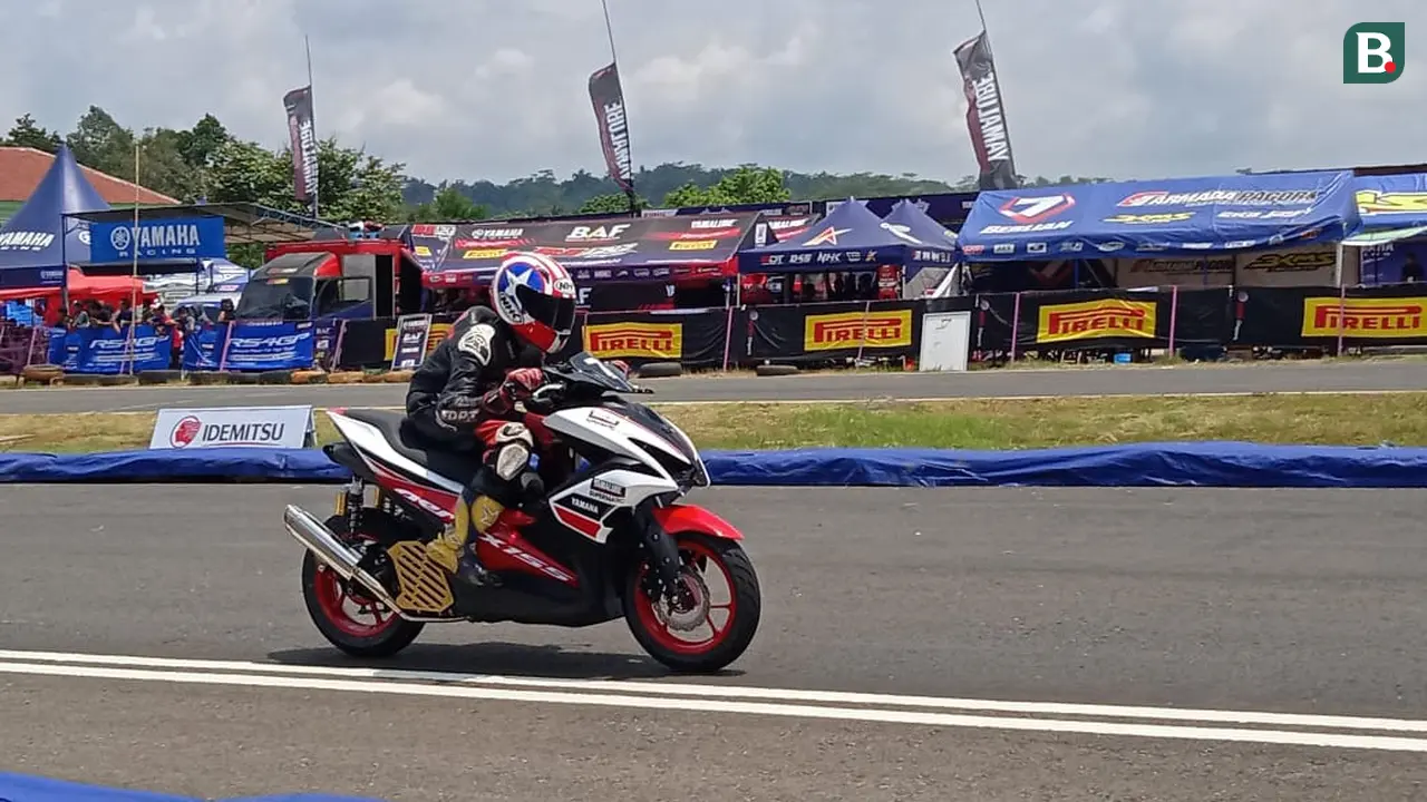 Pembalap Gunakan Yamaha Aerox di seri 1 Yamaha Cup Race 2020 di Sirkuit Boyolali