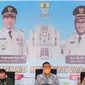 Wali Kota Cirebon Nashrundin Azis saat memimpin rapat persiapan PPKM Darurat di Kota Cirebon. Foto (Istimewa)