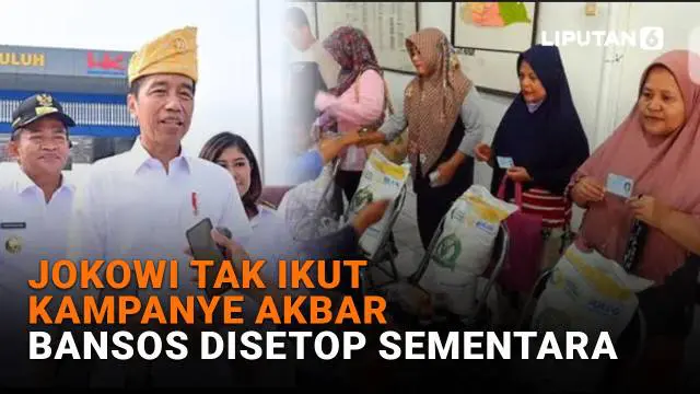 Mulai dari Jokowi tak ikut kampanye akbar hingga bansos disetop sementara, berikut sejumlah berita menarik News Flash Liputan6.com.
