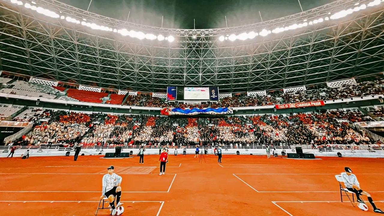 Aksi La Grande Indonesia di laga pembukaan FIFA ASEAN Cup 2026